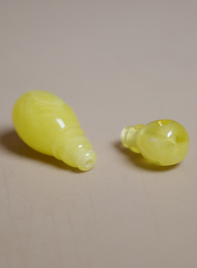 仿蜜蜡黄花蜜一体三通佛头奶嘴款
