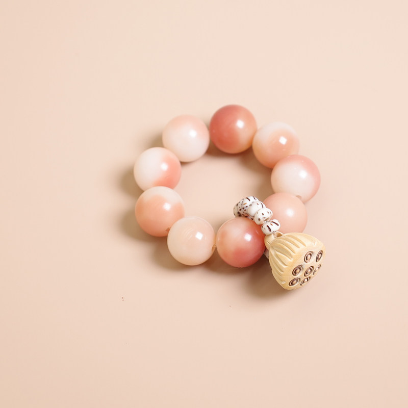 天然白玉菩提根小手捻指尖盘玩绕指柔莲蓬猫爪吊坠文玩解压菩提子 - 图1