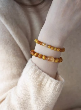 天禄中式天然水晶虎眼貔貅手链