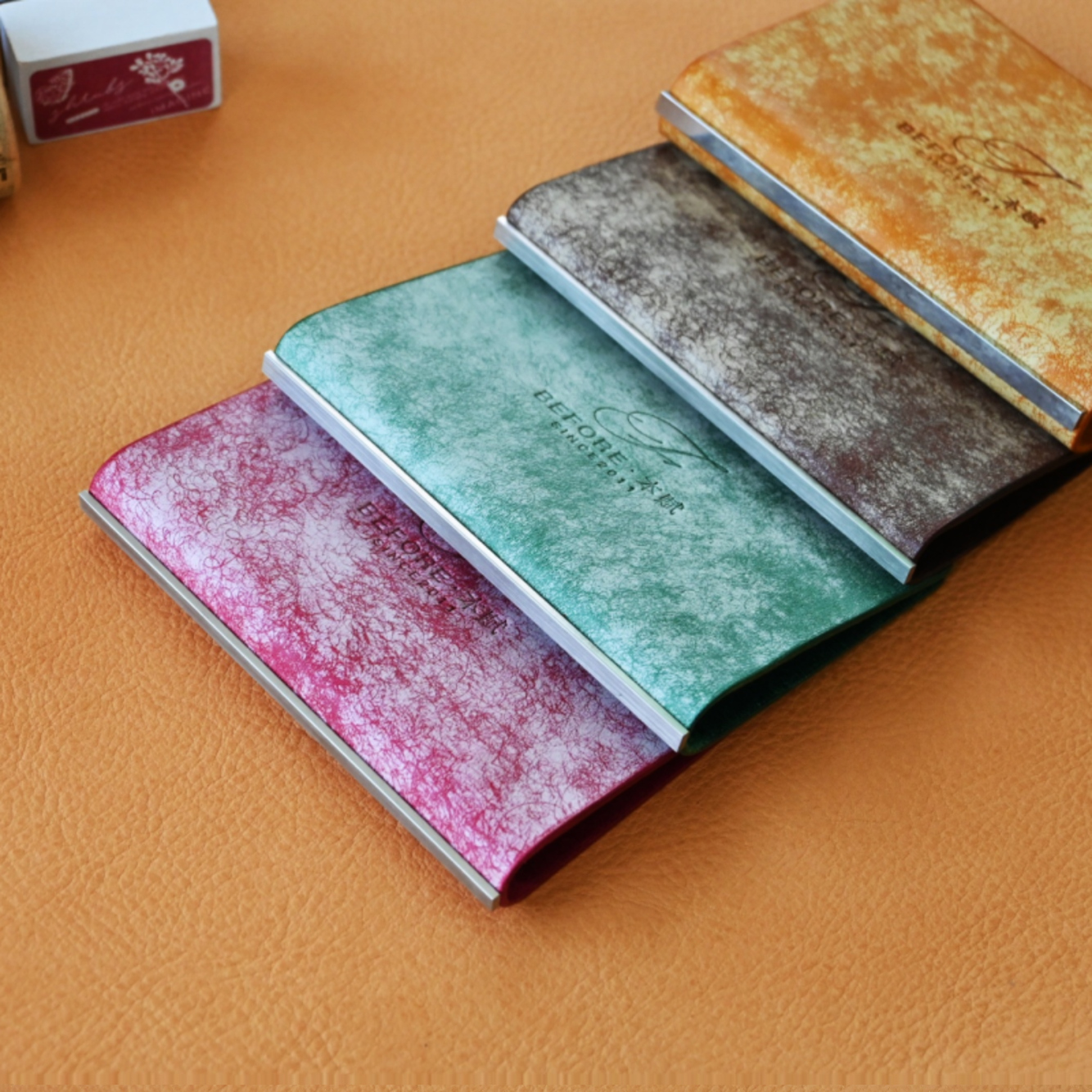 M5牛皮手账活页意大利雾蜡Margot Fog极简背条款A8记事日记计划本 - 图3