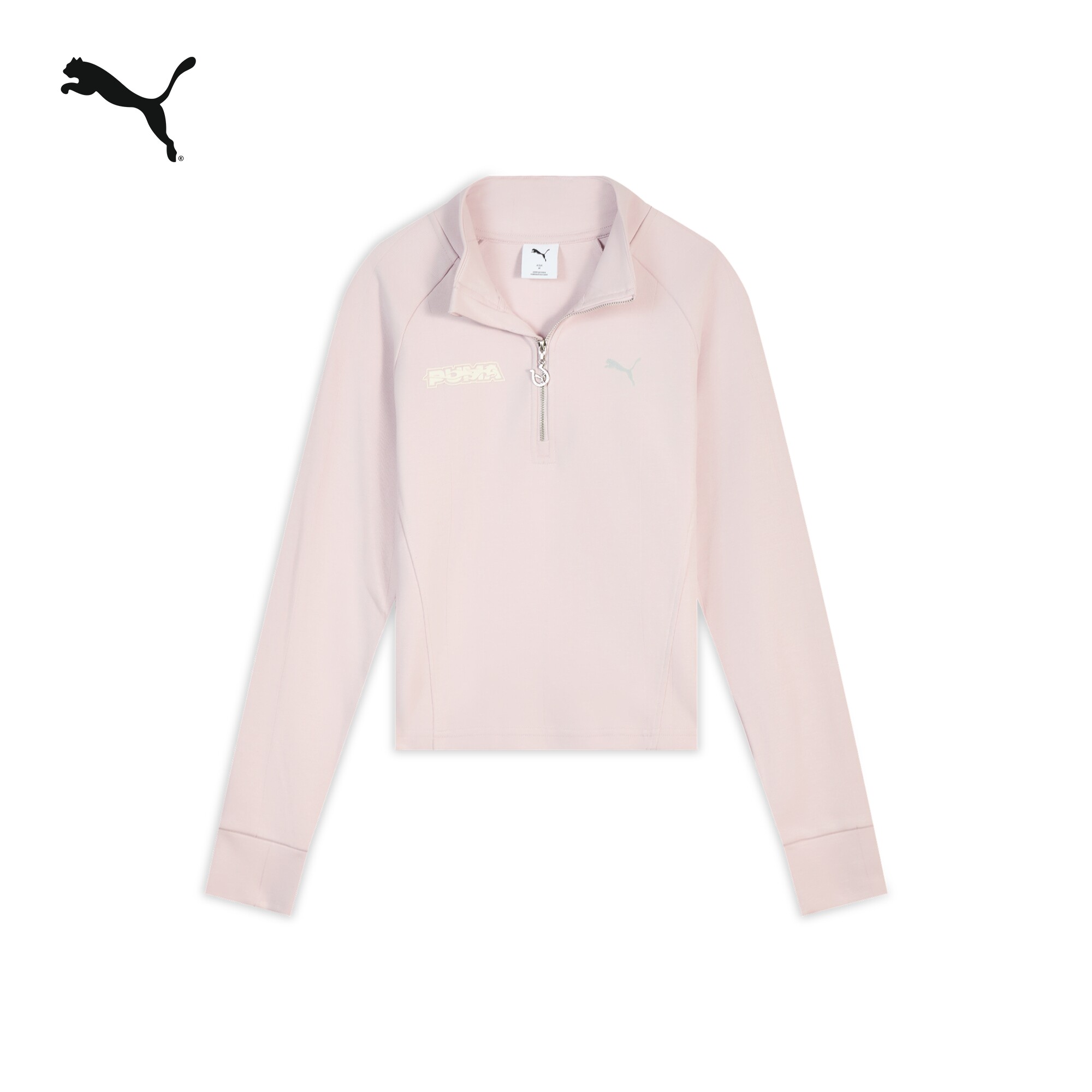 马年限定款修身半拉链针织卫衣女PUMA彪马官方新款运动上衣636175