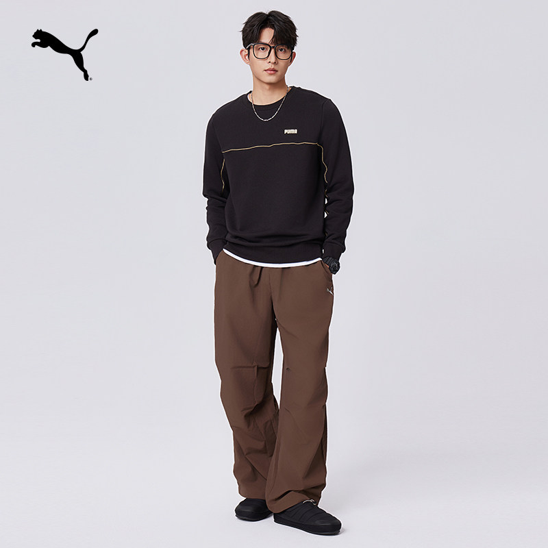 加绒保暖圆领长袖运动卫衣男PUMA彪马官方冬季白色加厚上衣692907,淘宝优惠券,粉丝福利购,淘宝优惠卷