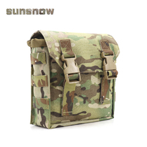 (Sun Snowfall) Army fan tactics attached to multi-terrain camouflay ass-bag Tactical waist seal attached