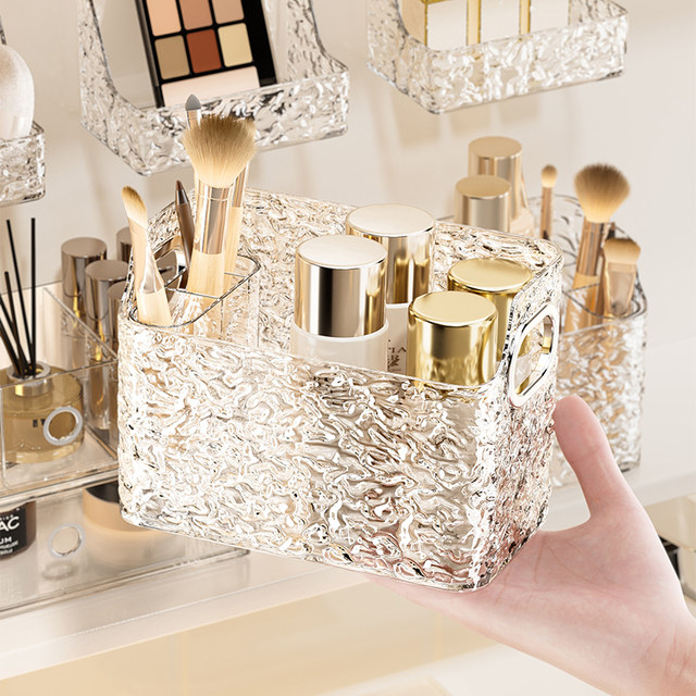 Mirror cabinet storage box wall-mounted hole-free