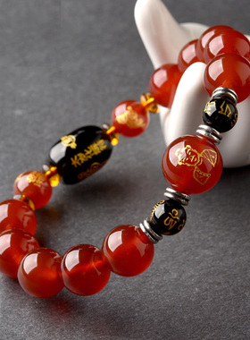 李居明2026年文哲大将军太岁手链本命年属马鼠牛兔吉祥物手串男女