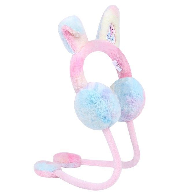 迪士尼儿童保暖耳罩冰雪爱莎兔耳朵会动女耳套冬耳包护耳朵罩耳帽,淘宝优惠券,粉丝福利购,淘宝优惠卷