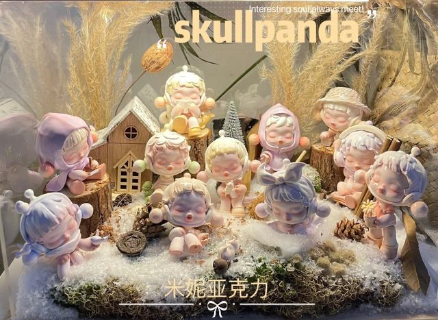 泡泡玛特skullpanda温度场景布置配件盲盒手办道具diy收纳展示盒 - 图1