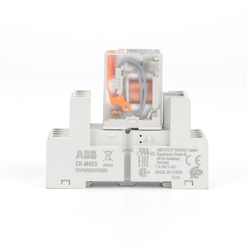 ABB小型中间继电器CR-M024DC2L交流14/8脚24V直流电磁底座CR-M2SS - 图2