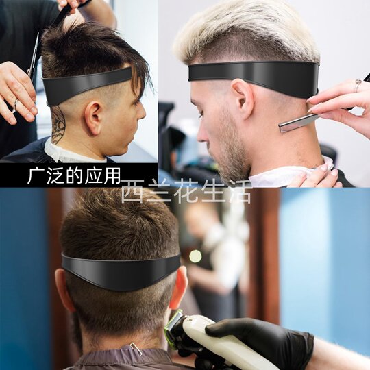 Self-service barbering tool with self-cut mold