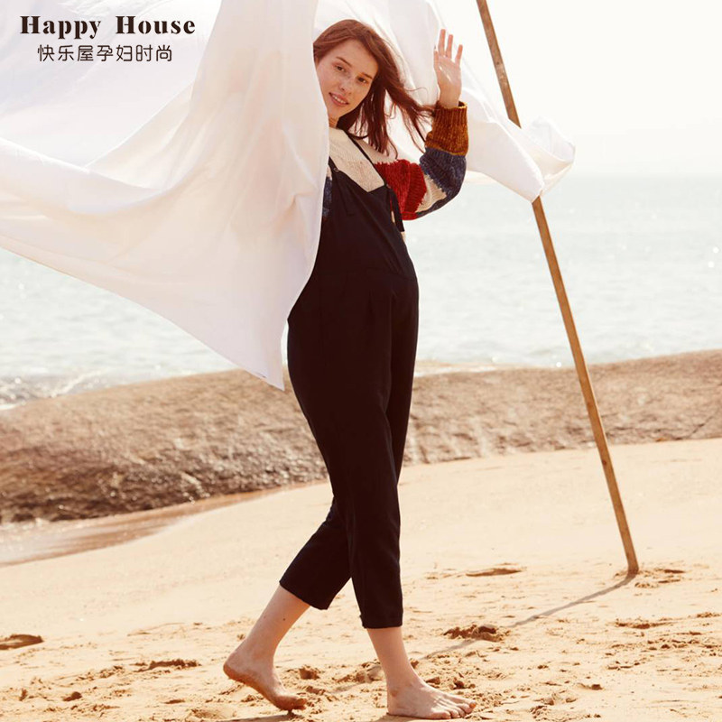 快乐屋孕妇春秋款宽松2023外穿裤子 快乐屋孕妇背带裤