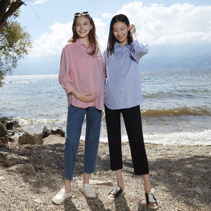 快乐屋孕妇2023年新款云朵牛仔裤 快乐屋孕妇打底裤