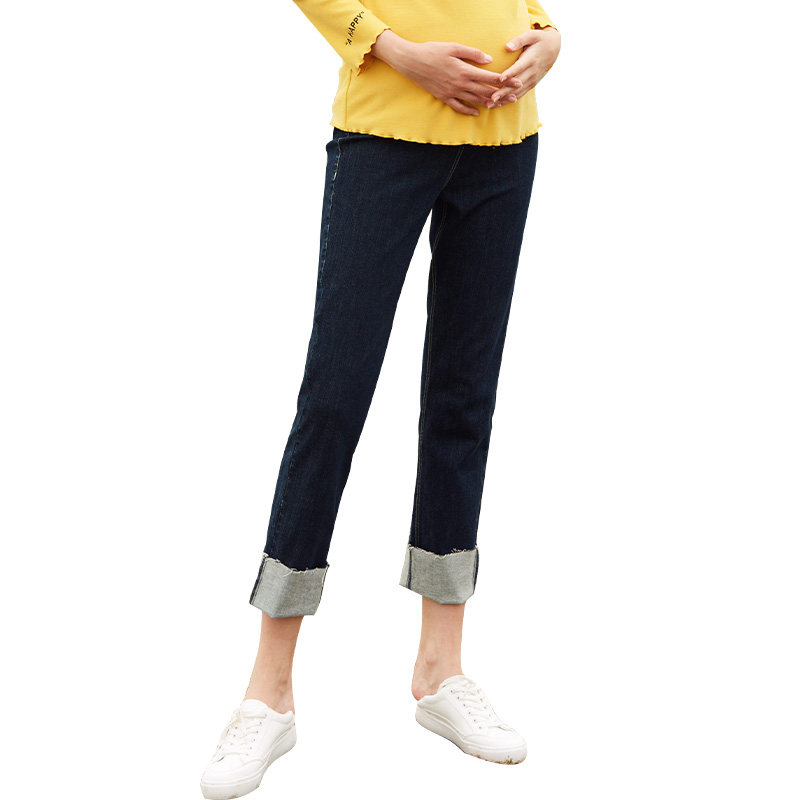 快乐屋孕妇裤秋季外穿2020孕妇裤子 快乐屋孕妇直筒裤