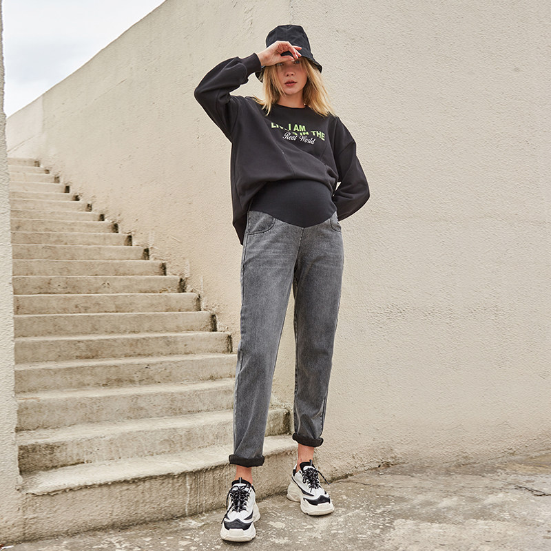 快乐屋孕妇2020新款秋装裤孕妇裤子 快乐屋孕妇直筒裤