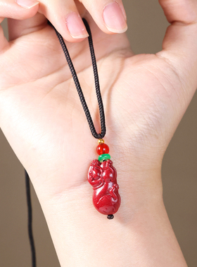 妙韵2026年属马朱砂本命年吊坠