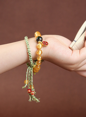 妙韵男女藏式手绳琉璃转运珠