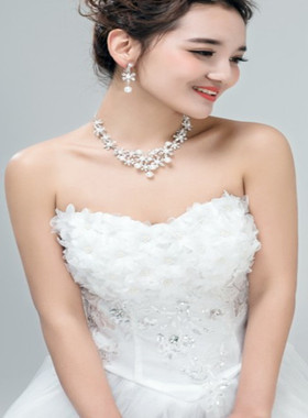 新娘花卉头饰婚纱配饰韩式皇冠