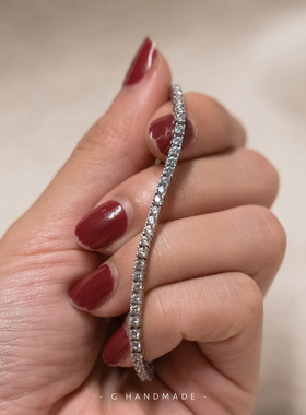 925纯银高碳钻轻奢满钻手链