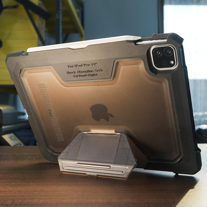 肥熊EDC战术防摔适用 苹果iPad Pro11寸平板电脑2025 M5 2024 2021 2020 军事风格保护套防弯外套保护壳 - 图0