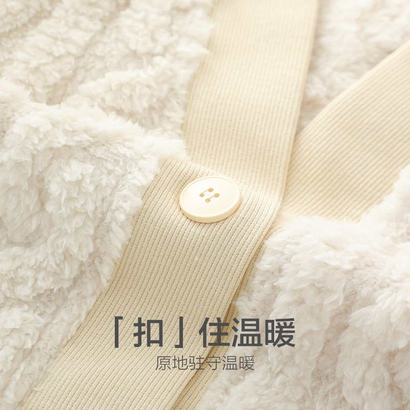 【林美丽推荐】情侣秋冬季珊瑚绒睡衣 造福鸟睡衣/家居服套装