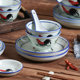 Rooster bowl set tableware ceramic thickened rice bowl Chinese style