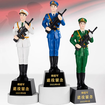 Veterans souvenirs are customized to send to comrades squad leaders veteran gifts military force retirement party commemorative gifts