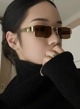 2025新款复古老钱风墨镜方框太阳眼镜女潮防紫外线时尚街拍墨镜男