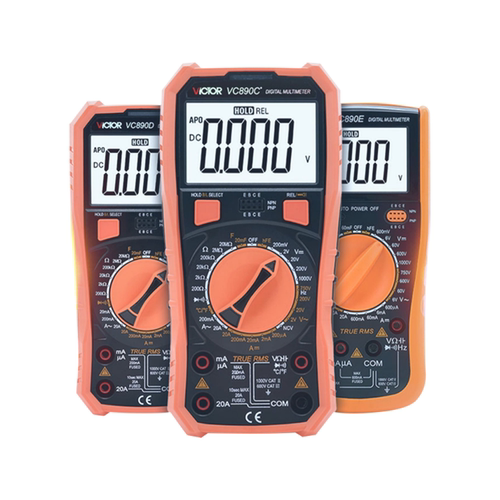 胜利数字万用表VC890D/890C+ 测温背光VC890E防烧 关机新增2000uF - 图3
