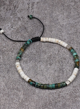 pohier绿松石纯银手串