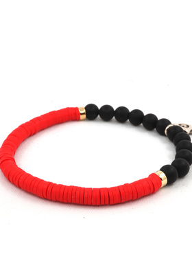 pohier原创nautica14k金珠黑玛瑙