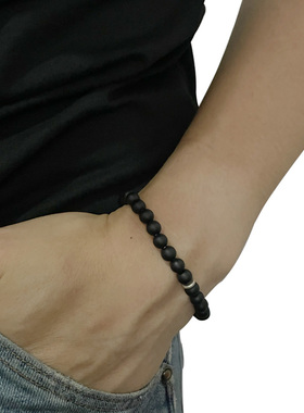 pohier原创小众设计石极简黑玛瑙