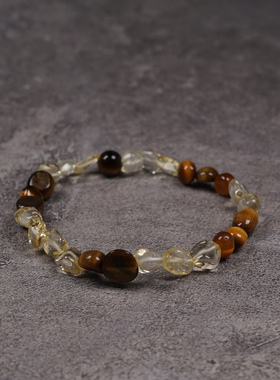 pohier黄水晶招财转运手串