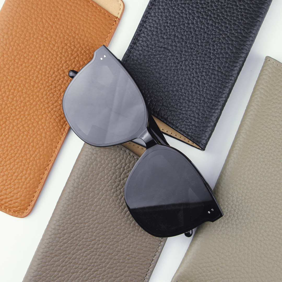 日系复古真皮眼镜盒男工高级感近视便携牛皮收纳盒太阳墨镜眼镜袋,淘宝优惠券,粉丝福利购,淘宝优惠卷