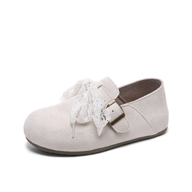 Lovely you, autumn and winter outer wear, 2025 new versatile flat-soled plus velvet all-inclusive Birkenstock shoes for women, casual shoes