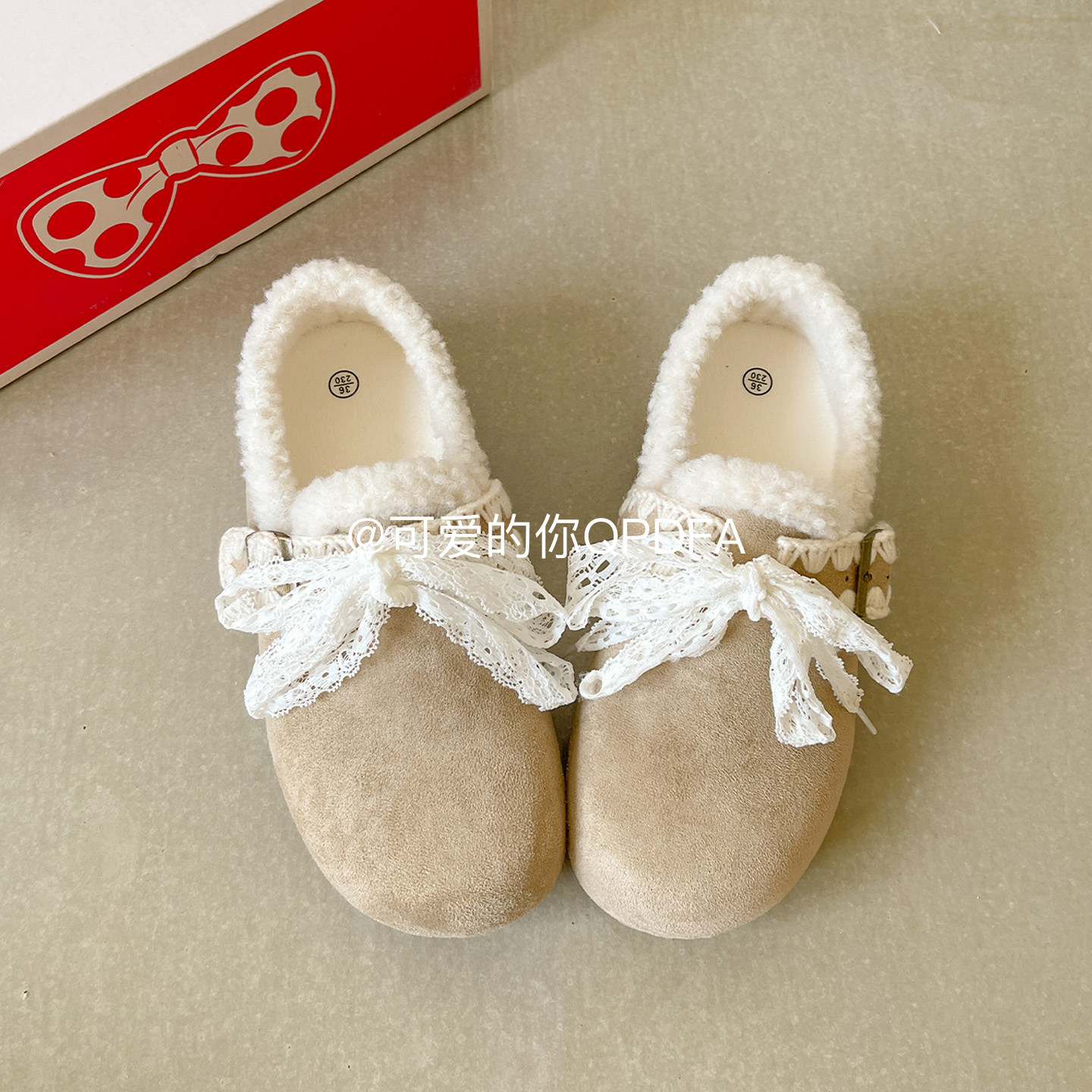 可爱的你厚底勃肯鞋子女2025新款爆款冬季保暖加绒二棉女鞋穆勒鞋,淘宝优惠券,粉丝福利购,淘宝优惠卷