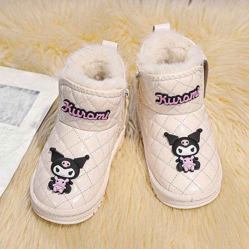 女童雪地靴冬季2025新款儿童库洛米棉鞋中大童加绒加厚小女孩棉靴,淘宝优惠券,粉丝福利购,淘宝优惠卷