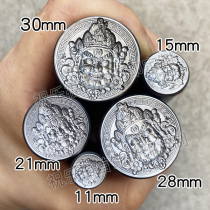 Huang Caishen relief steel Inprint Wenshu Guanyin degree Mother mold beating gold and silver jewelry diyrus Divine Hand Chisel Carving Tools