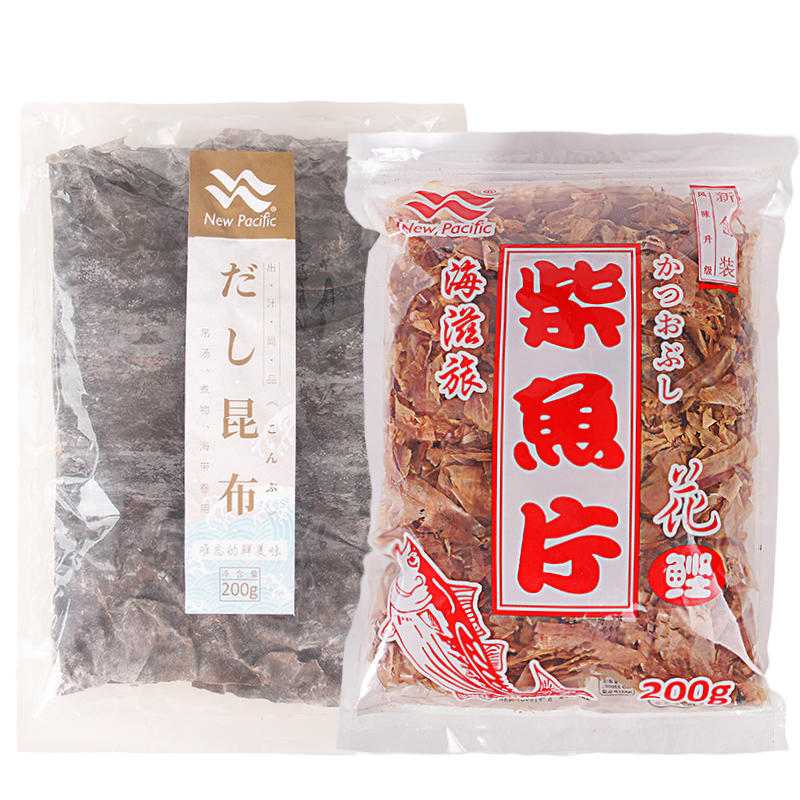 日式高汤昆布200g木鱼花200g鲣鱼柴鱼片海带关东煮出汁味噌汤食材