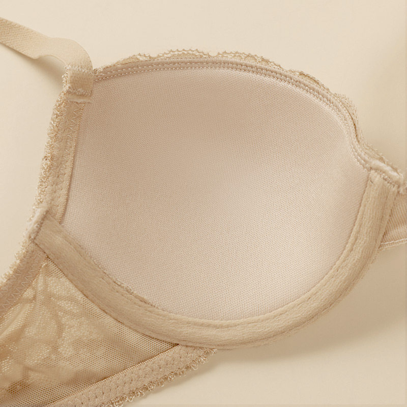 艾舒客薄款性感蕾丝聚拢小胸文胸 艾舒客文胸