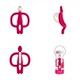 MatchstickMonkey match khỉ răng nhai cho bé có thể được đun sôi mol mol silicone chống xích bé - Gutta-percha / Toothbrsuh / Kem đánh răng rơ lưỡi cho bé Gutta-percha / Toothbrsuh / Kem đánh răng