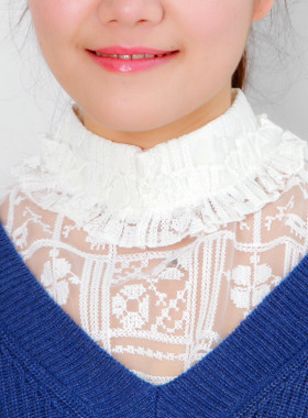 配饰蕾丝子女百搭春夏季衬衣领