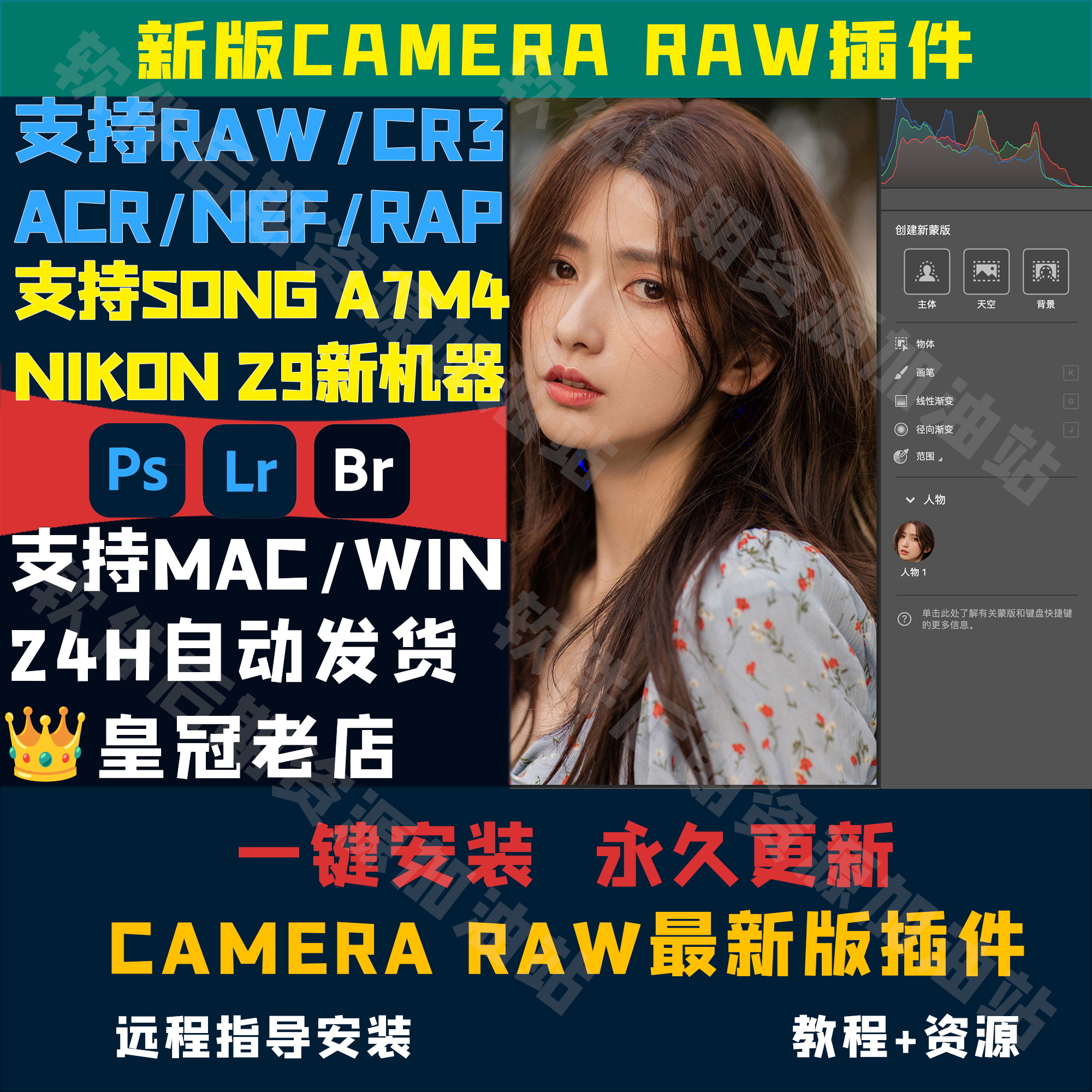 cameraraw16.3插件acr插件16最新版PS2024Camera Raw支持cr3/A7C2 - 图1