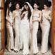 Champagne satin high-end bridesmaid dress