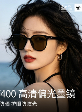 向野的我们倪妮同款复古墨镜女显脸小高清UV400偏光太阳眼镜旅行