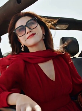 蜜语纪朱珠许蜜语同款韩版太阳镜女显脸小墨镜开车防紫外线偏光镜