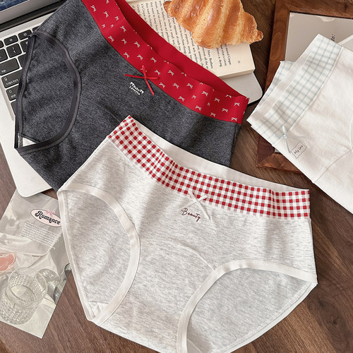 大码胖MM婴儿棉内裤女10A抗菌纯棉加长裆2025新款高弹无痕三角裤 - 图0