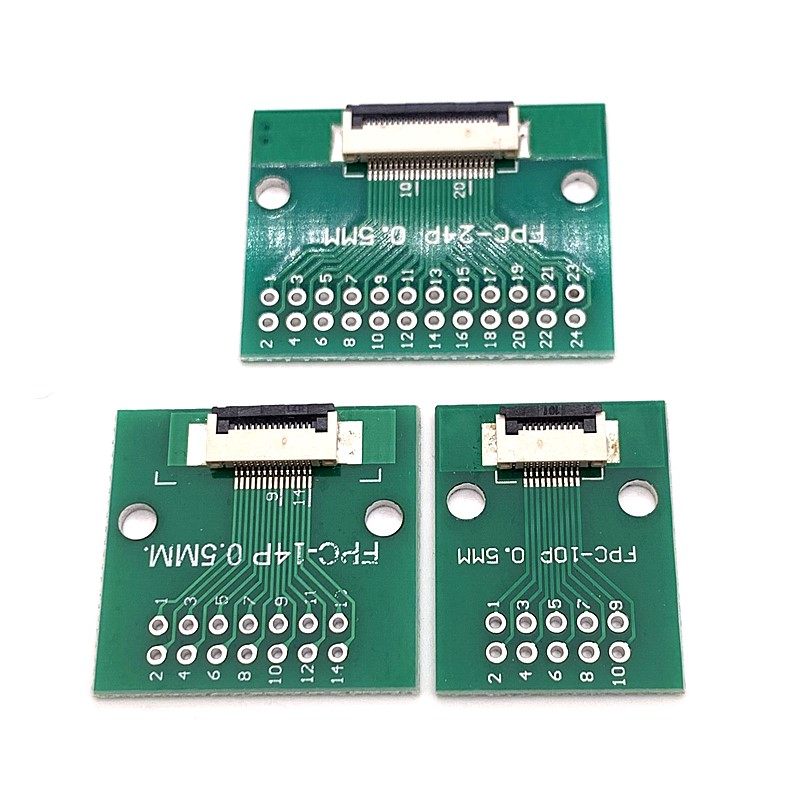 FPC/FFC 转接板 软排线转接座0.5mm/1.0mm连接器转2.54直插双排针,淘宝优惠券,粉丝福利购,淘宝优惠卷
