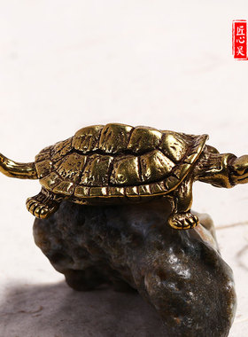 风水纯铜动物景观小摆件家居装饰