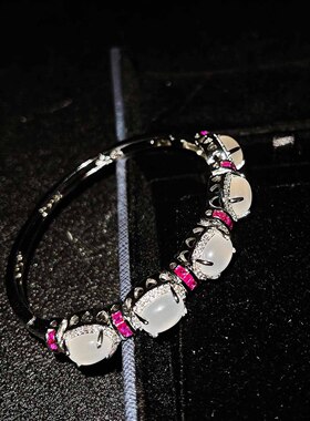 仿玻璃种水沫玉手镯手环