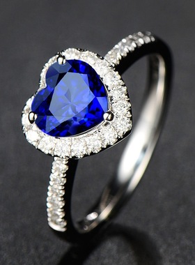 young速卖通皇家彩色蓝宝石戒指