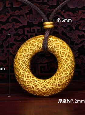 young古法传承钱币花丝黄铜镀金